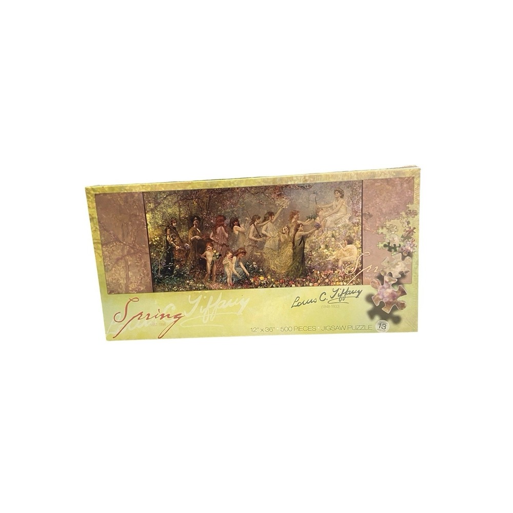 Spring by Alfred Bingham Green 500 Piece PuzzlePlus New Sealed 12x36 2010
